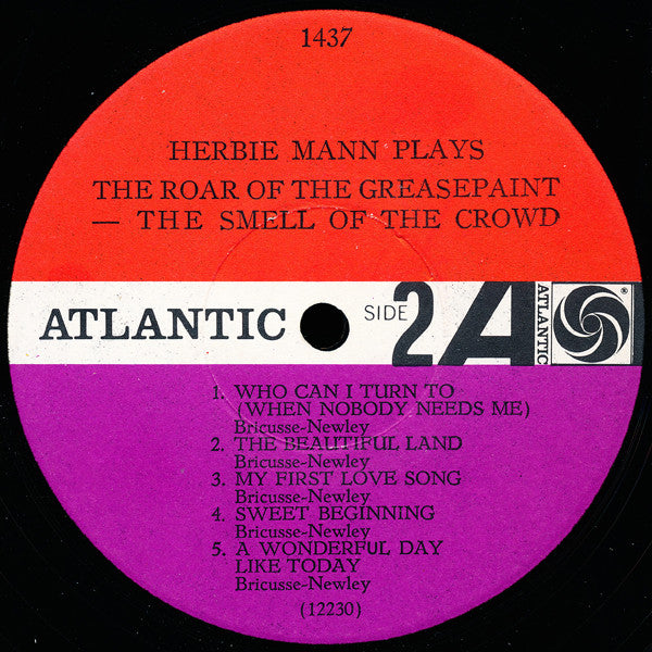 Herbie Mann : The Roar Of The Greasepaint- The Smell Of The Crowd (LP, Album, Mono)