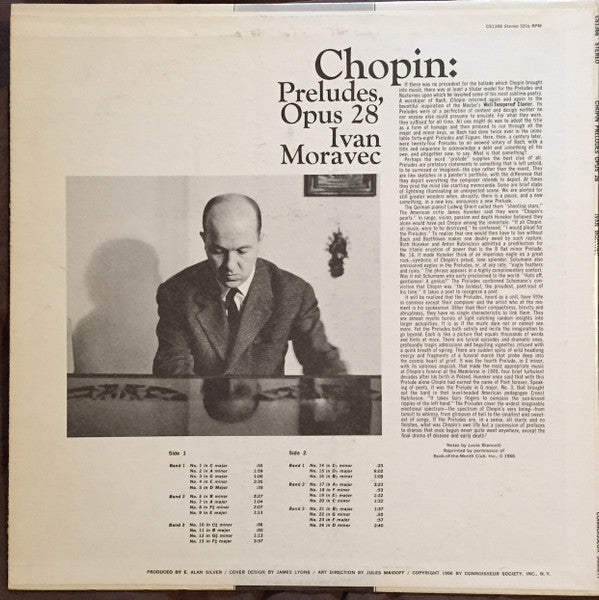 Chopin*, Ivan Moravec : Preludes Opus 28 (LP)