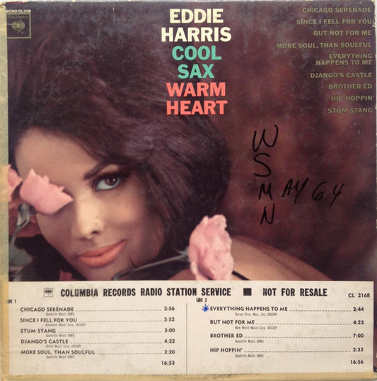 Eddie Harris : Cool Sax Warm Heart (LP, Mono, Promo)