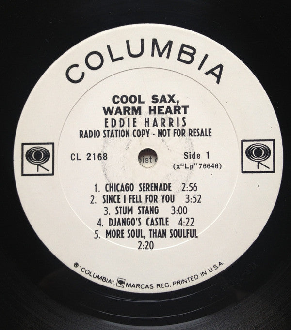 Eddie Harris : Cool Sax Warm Heart (LP, Mono, Promo)