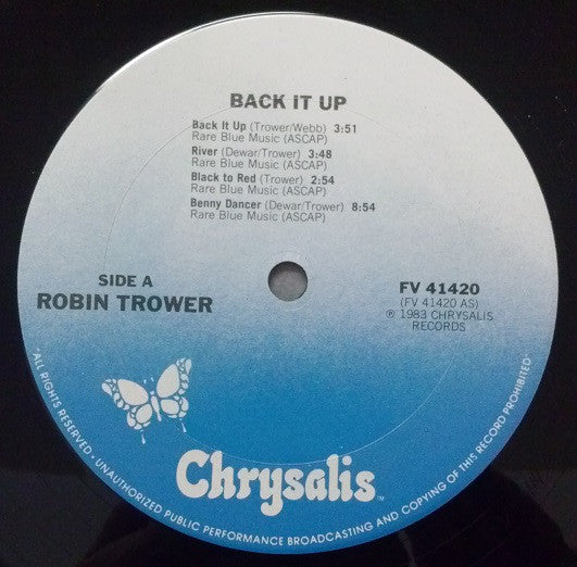 Robin Trower : Back It Up (LP, Album)