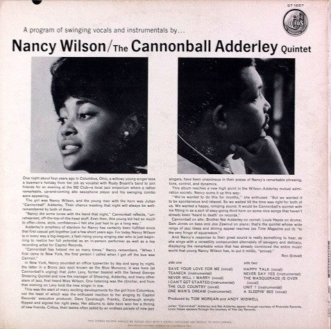 Nancy Wilson / Cannonball Adderley : Nancy Wilson / Cannonball Adderley (LP, Album, Los)