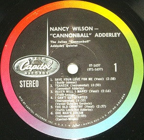 Nancy Wilson / Cannonball Adderley : Nancy Wilson / Cannonball Adderley (LP, Album, Los)