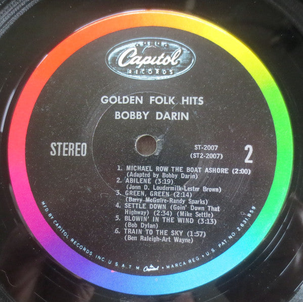 Bobby Darin : Golden Folk Hits (LP, Album)