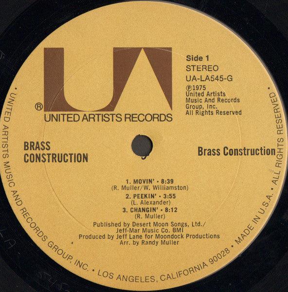 Brass Construction : Brass Construction (LP, Album, Ter)