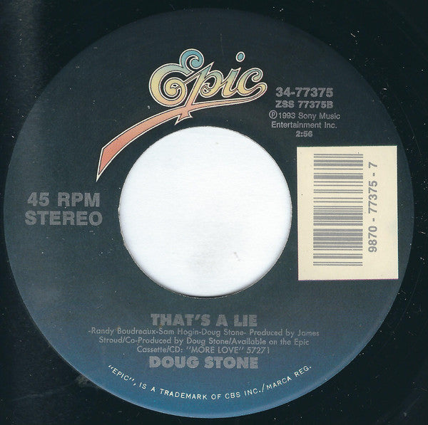 Doug Stone : Addicted To A Dollar (7", Single)
