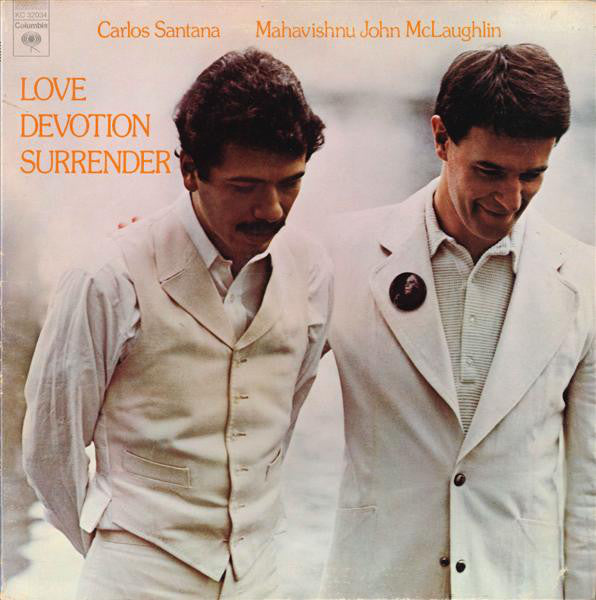 Carlos Santana & Mahavishnu John McLaughlin* : Love Devotion Surrender (LP, Album, Pit)