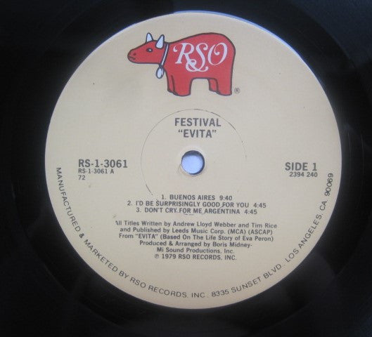 Festival (2) : Evita (LP, Album, Mixed, 72=)