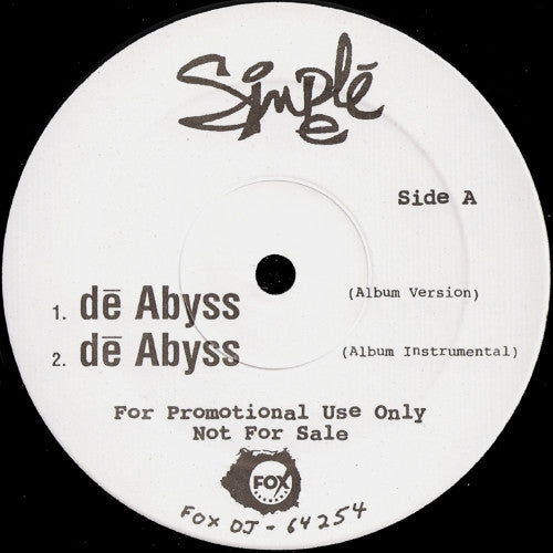 Simplē E* : dē Abyss (12", Single, Promo)