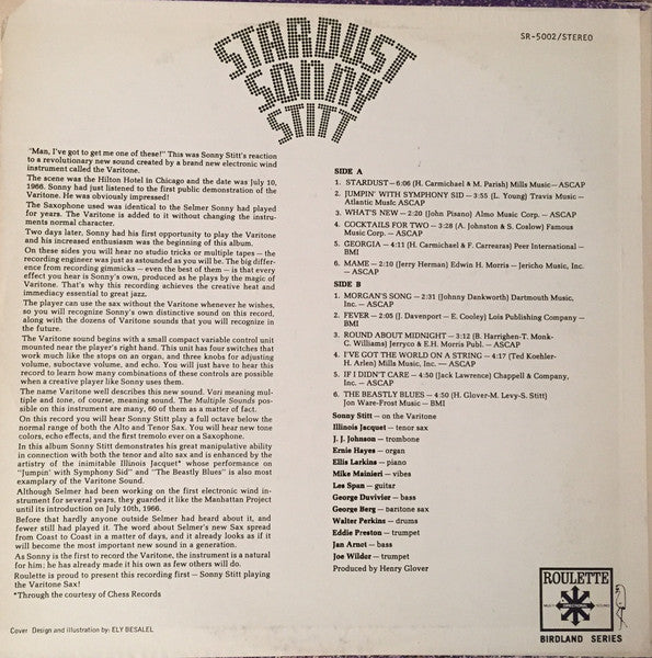 Sonny Stitt : Stardust (LP, Album, Promo)