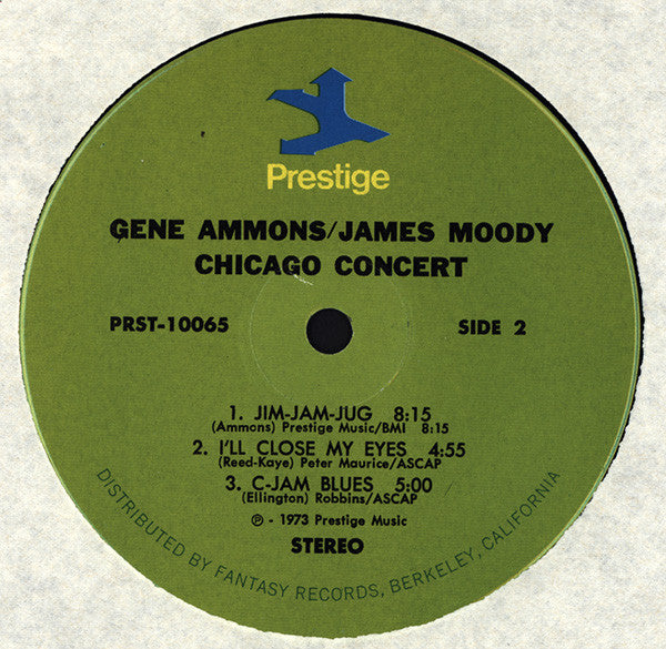 Ammons* & Moody* : Chicago Concert (LP, Album)