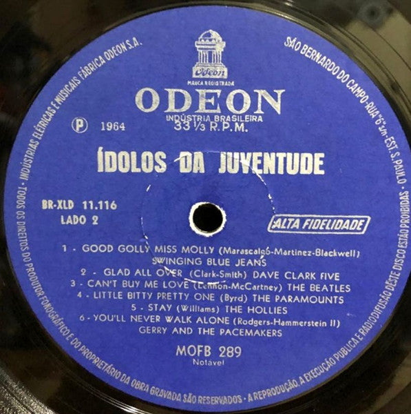 Various : Ídolos da Juventude  (LP, Comp, Mono)