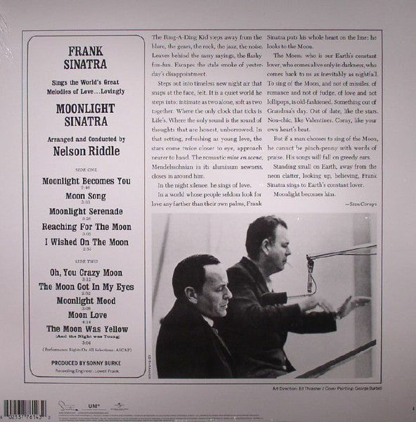 Frank Sinatra : Moonlight Sinatra (LP, Album, RE, RM)