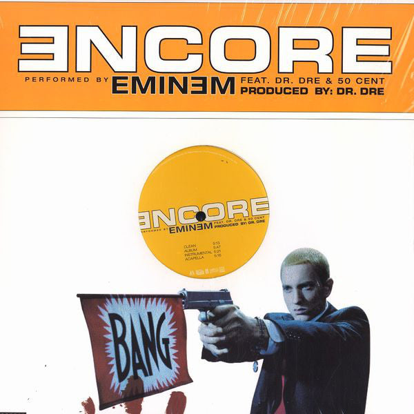 Eminem Feat. Dr. Dre & 50 Cent : Encore (12", Promo)
