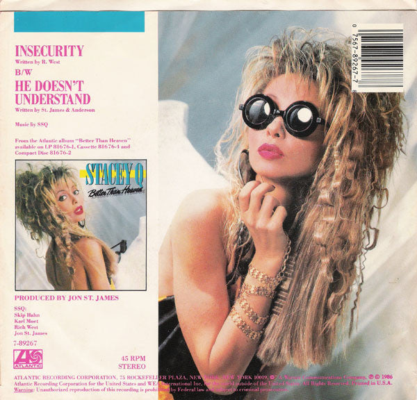Stacey Q : Insecurity (7")