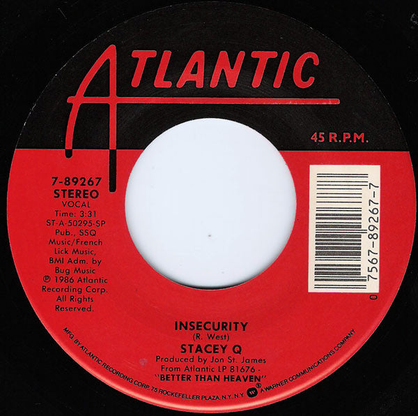 Stacey Q : Insecurity (7")