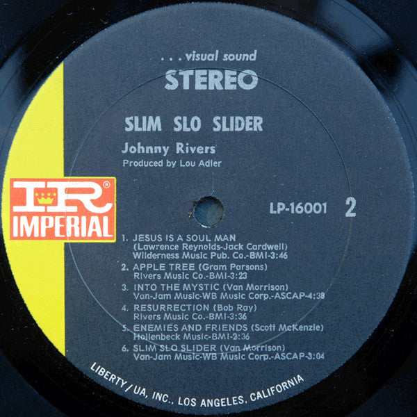 Johnny Rivers : Slim Slo Slider (LP, Album, All)