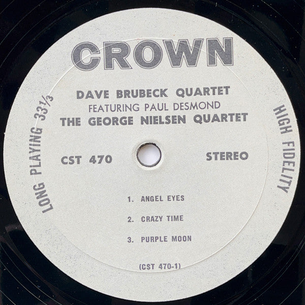 The Dave Brubeck Quartet Featuring Paul Desmond / The George Nielsen Quartet : Angel Eyes (LP)