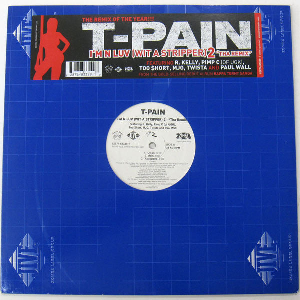 T-Pain : I'm N Luv (Wit A Stripper) 2 - "Tha Remix" (12")