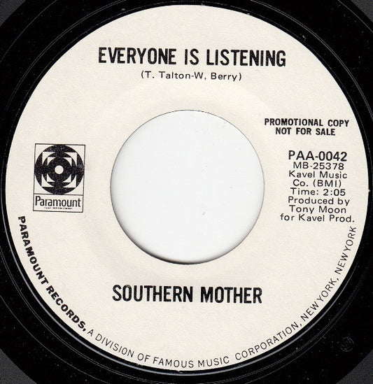 Southern Mother : Everyone Is Listening (7", Promo)