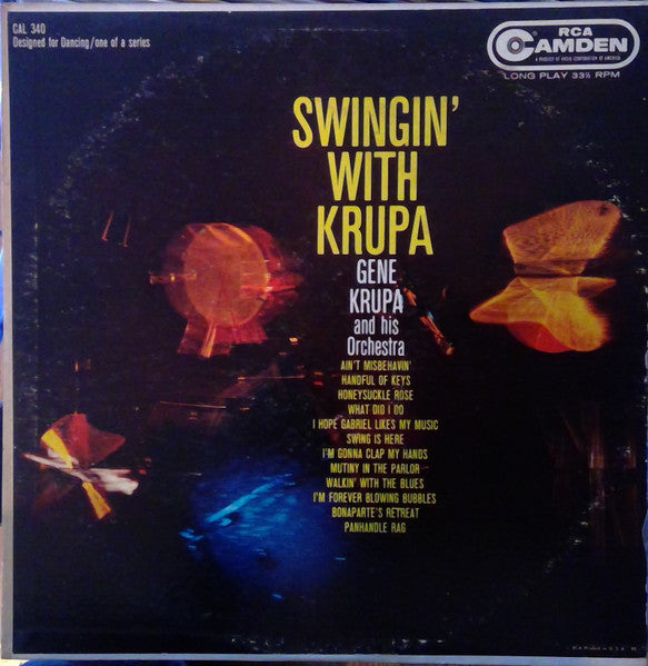 Gene Krupa And His Orchestra : Swingin' With Krupa (LP, Comp)