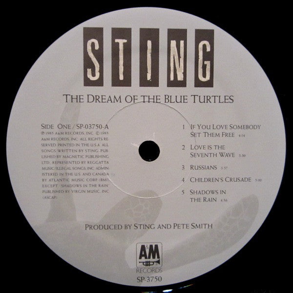 Sting : The Dream Of The Blue Turtles (LP, Album, Ele)