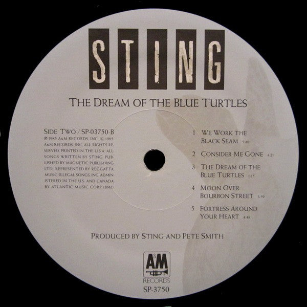 Sting : The Dream Of The Blue Turtles (LP, Album, Ele)