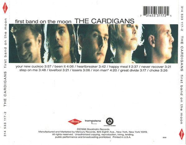 The Cardigans : First Band On The Moon (CD, Album, PMD)