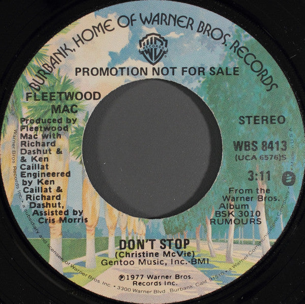 Fleetwood Mac : Don't Stop (7", Single, Mono, Promo)