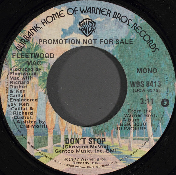 Fleetwood Mac : Don't Stop (7", Single, Mono, Promo)