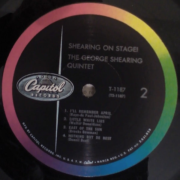 The George Shearing Quintet : Shearing On Stage! (LP, Album, Mono, RE, LA/)