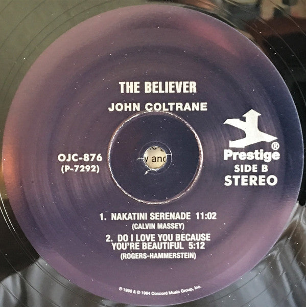 John Coltrane : The Believer (LP, Album, Mono, RE)