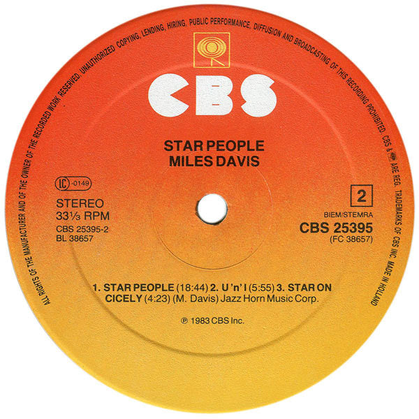 Miles Davis : Star People (LP, Album)