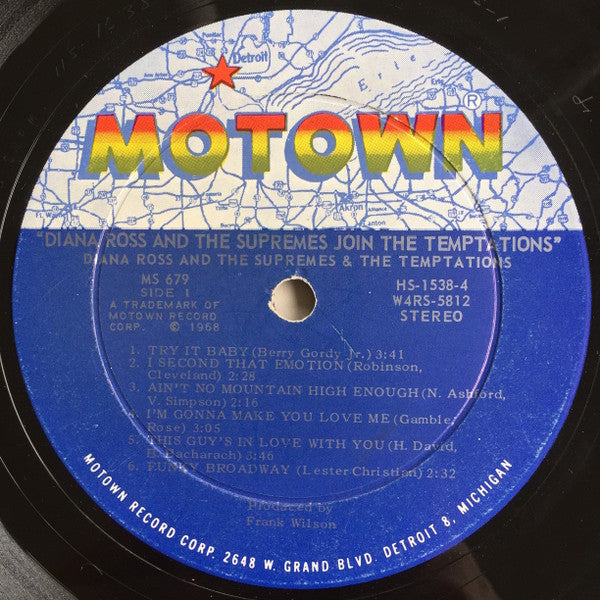 Diana Ross & The Supremes* & The Temptations : Diana Ross & The Supremes Join The Temptations (LP, Album)