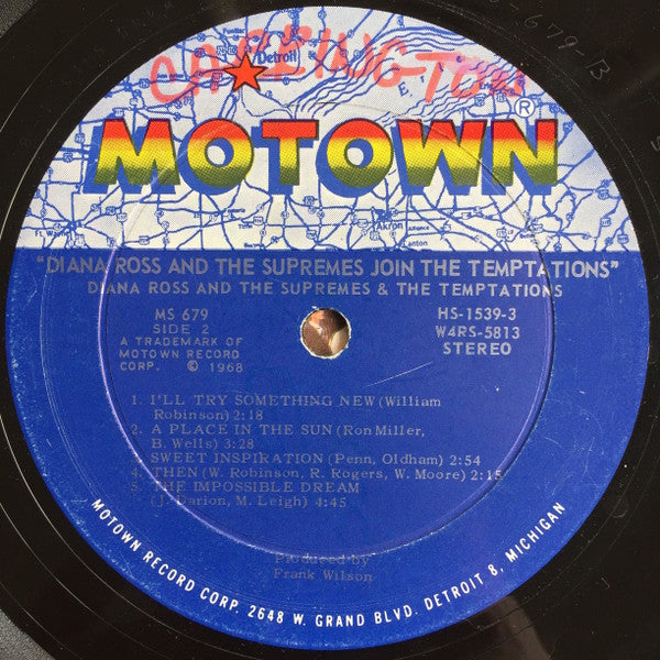 Diana Ross & The Supremes* & The Temptations : Diana Ross & The Supremes Join The Temptations (LP, Album)