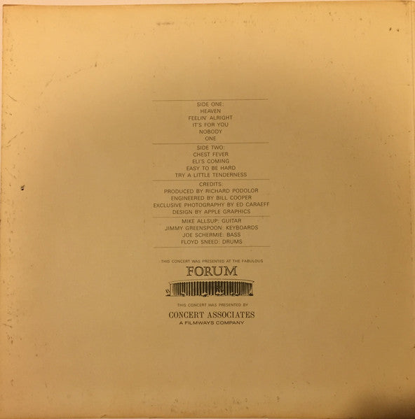 Three Dog Night : Captured Live At The Forum (LP, Album, Gat)