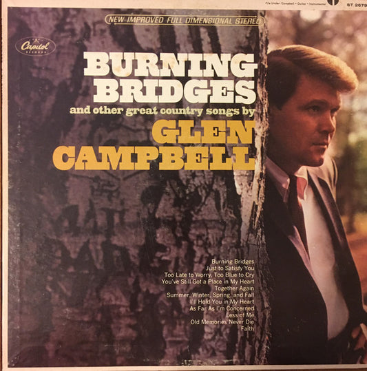 Glen Campbell : Burning Bridges (LP, Album, Scr)