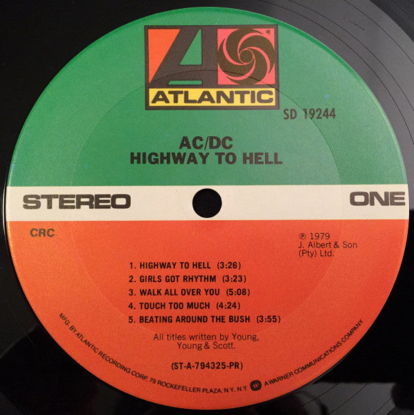 AC/DC : Highway To Hell (LP, Album, Club)