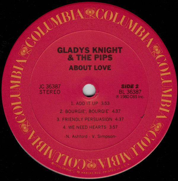 Gladys Knight & The Pips* : About Love (LP, Album)