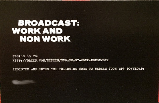 Broadcast : Work And Non Work (LP, Comp, RE, RP)