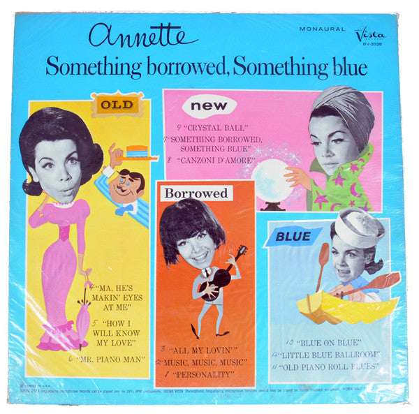 Annette (7) : Something Borrowed, Something Blue (LP, Album, Mono)