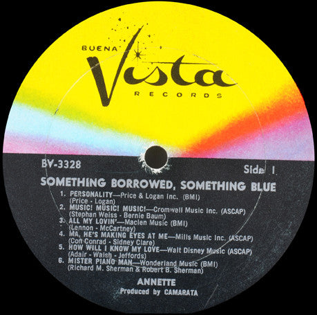 Annette (7) : Something Borrowed, Something Blue (LP, Album, Mono)