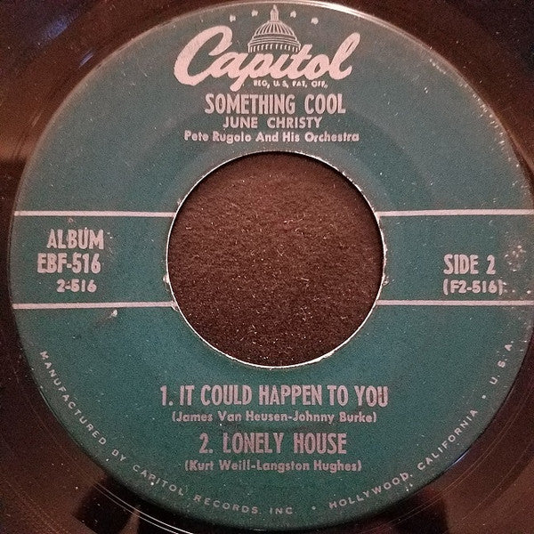 June Christy, Pete Rugolo Orchestra : Something Cool (2x7", Album, EP, Gat)