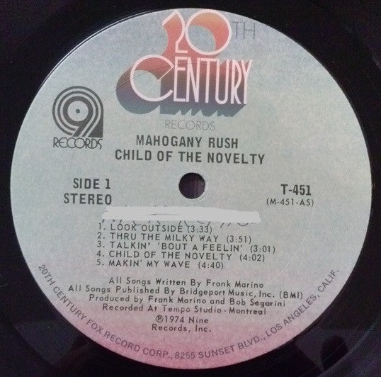 Mahogany Rush : Child Of The Novelty (LP, Album, Ter)