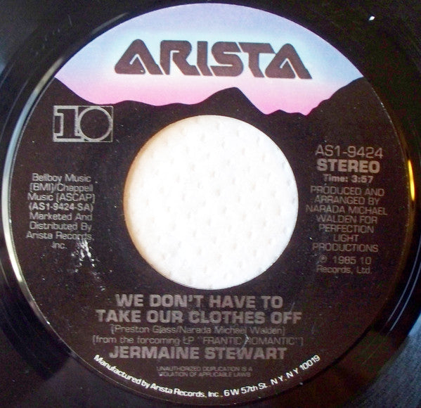 Jermaine Stewart : We Don't Have To Take Our Clothes Off (7", Single)