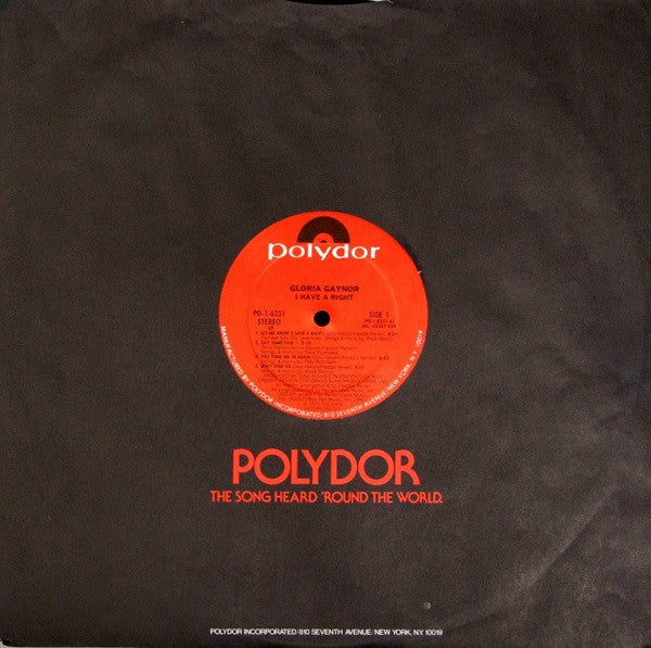 Gloria Gaynor : I Have A Right (LP, Album)