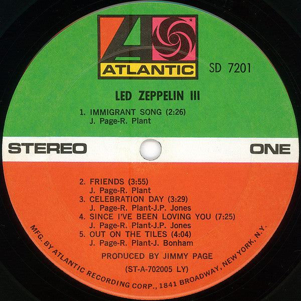 Led Zeppelin : Led Zeppelin III (LP, Album, Pit)