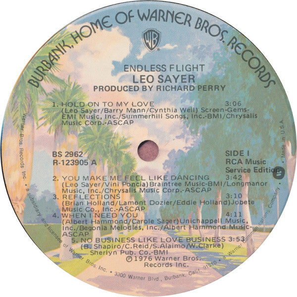 Leo Sayer : Endless Flight (LP, Album, Club, RE)