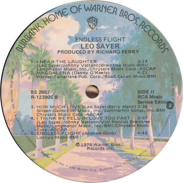 Leo Sayer : Endless Flight (LP, Album, Club, RE)