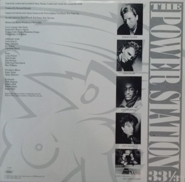 The Power Station : The Power Station 33⅓ (LP, Album, Jac)
